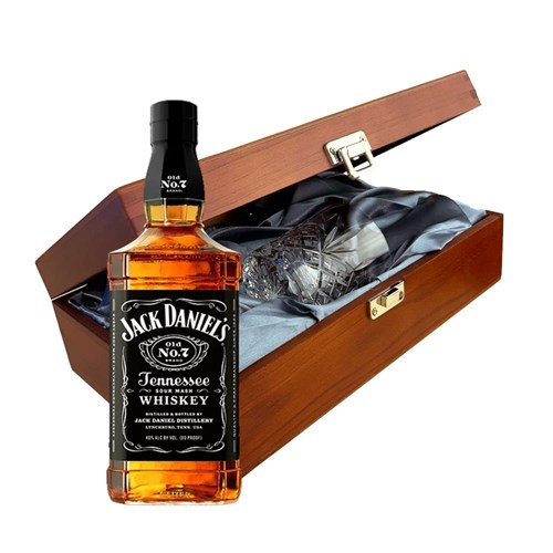 Jack Daniels Tennessee Whisky In Luxury Box With Royal Scot Glass